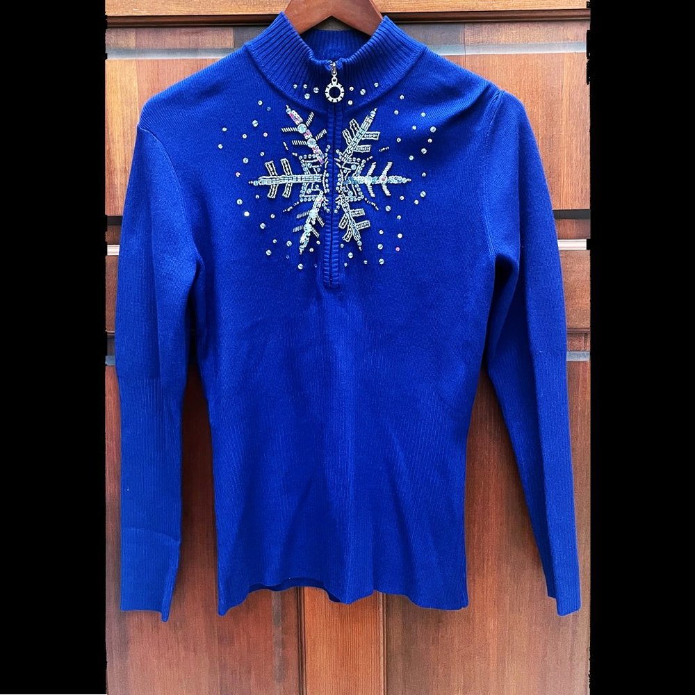 Snowflake Glitz Sweater